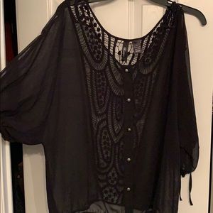 Beautiful black sheer top